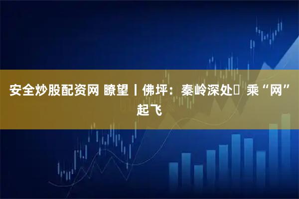 安全炒股配资网 瞭望丨佛坪：秦岭深处 乘“网”起飞